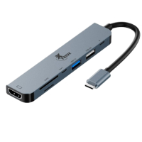 Adaptador Multipuerto 7 En 1 Con Conexion USB-C Marca Xtech Modelo XTC-571