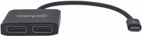 Adaptador Manhattan 152952 USB-C A Display Port Multi-Stream Transport Hub Color Negro