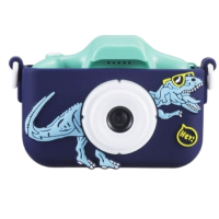 Camara Digital Marca Vivitar De 3 Megapixeles Para Ninos Color Azul Con Diseno De Dinosaurio