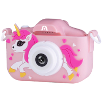 Camara Digital Marca Argom Modelo Magix Pix 81 Para Ninos Pantalla De 2" Con 40 Megapixeles Zoom Digital 8X Color Rosado