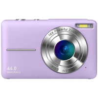 Camara Digital Marca JRKI Modelo DC40-3 AF De 44 Megapixeles Resolucion De 1080P Pantalla De 2.4" Color Morado