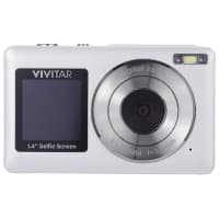 Camara Digital Marca Vivitar Modelo SnapShot Duo Pantalla Para Selfie 56 Megapixeles Y 16X Zoom Color Blanco