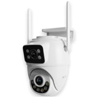 Camara Smart Wifi Para Exteriores Marca Nexxt Solutions Modelo NHC-OP30DL Dual Lens Resolucion 2K Y 3 Megapixeles Fijo + 3 Megapixeles PTZ