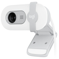 Webcam Marca Logitech Modelo Brio 100 Resolucion De 1080P Con Tapa De Privacidad Conexion USB-A Color Blanco