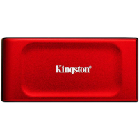 Unidad De Estado Solido Externo Marca Kingston Modelo SXS1000 Capacidad De 1TB Conexion USB-C 3.2 Color Rojo