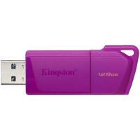 Memoria USB 3.2 Marca Kingston Modelo Flashdrive DataTraveler Exodia M Capacidad De 128GB Color Neon Morado