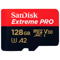 Micro Secure Digital SDXC UHS-I Sandisk Extreme Pro 128GB Hasta 200Mb Con Adaptador Compatible Para Videos 4K UHD