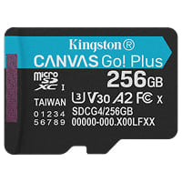 Micro SD Marca Kingston Modelo Canvas Go Plus Capacidad De 256GB SDCG4/256GBSP
