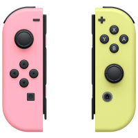 Joy-Con Control Para Nintendo Switch L/R Color Pastel Rosado Y Pastel Amarillo Version JP