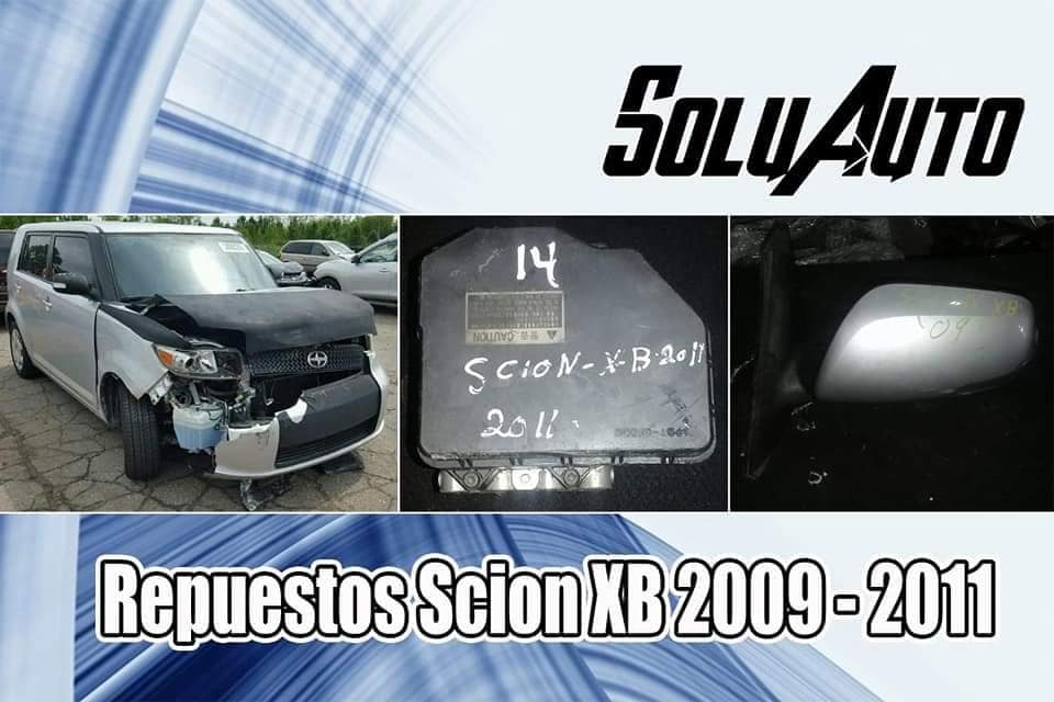 Repuestos Scion XB 2009 a 2011 / Scion XD 2009 a 2011 

Servicio a Domicilio dentro del Perímetro de