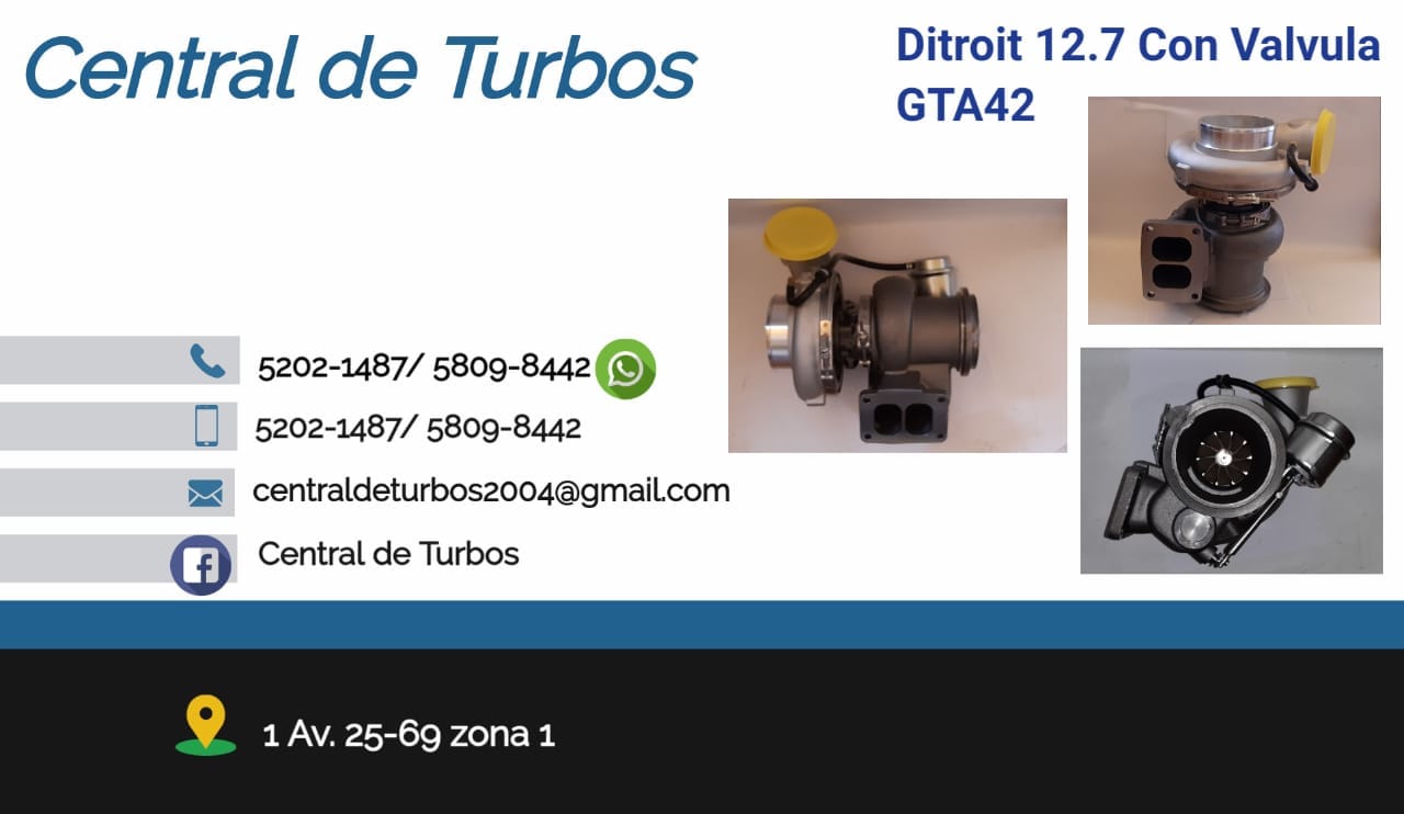 Turbo Detroit 12.7 y 14Litros  Cel: 52021487