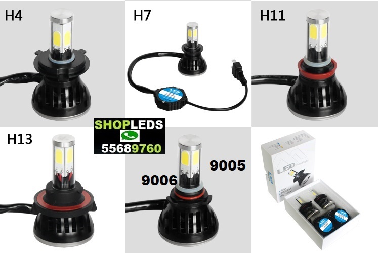 LUCES LED H4, H7, H11, H1, H3, H16 9005, 9006, 9007.ETC.