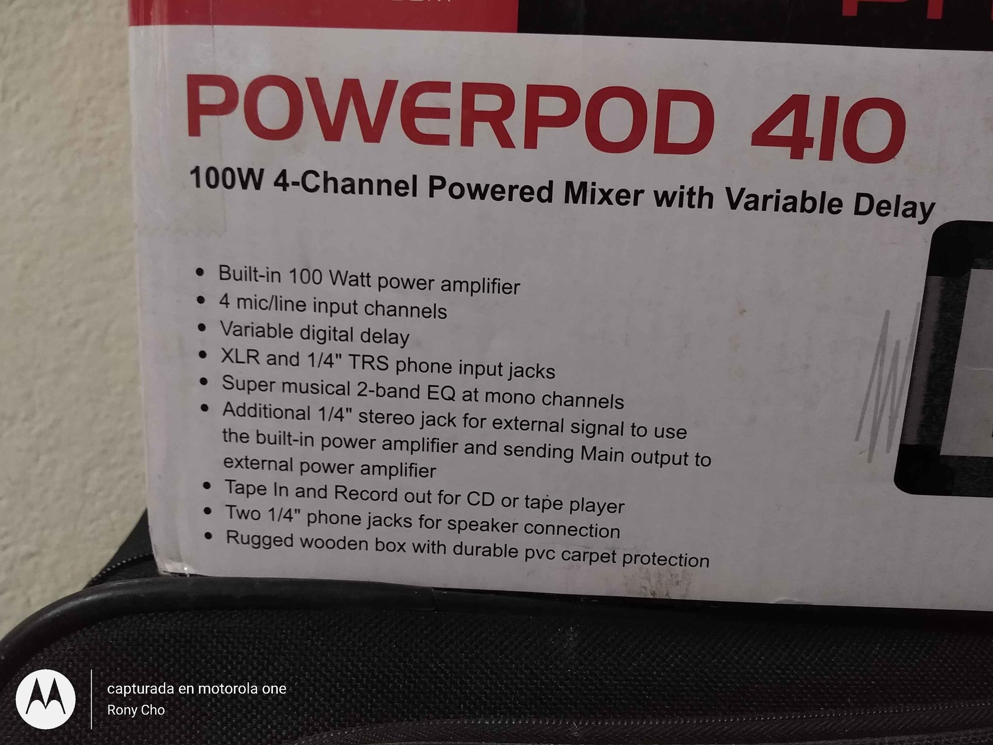 Vendo amplificador powerpod