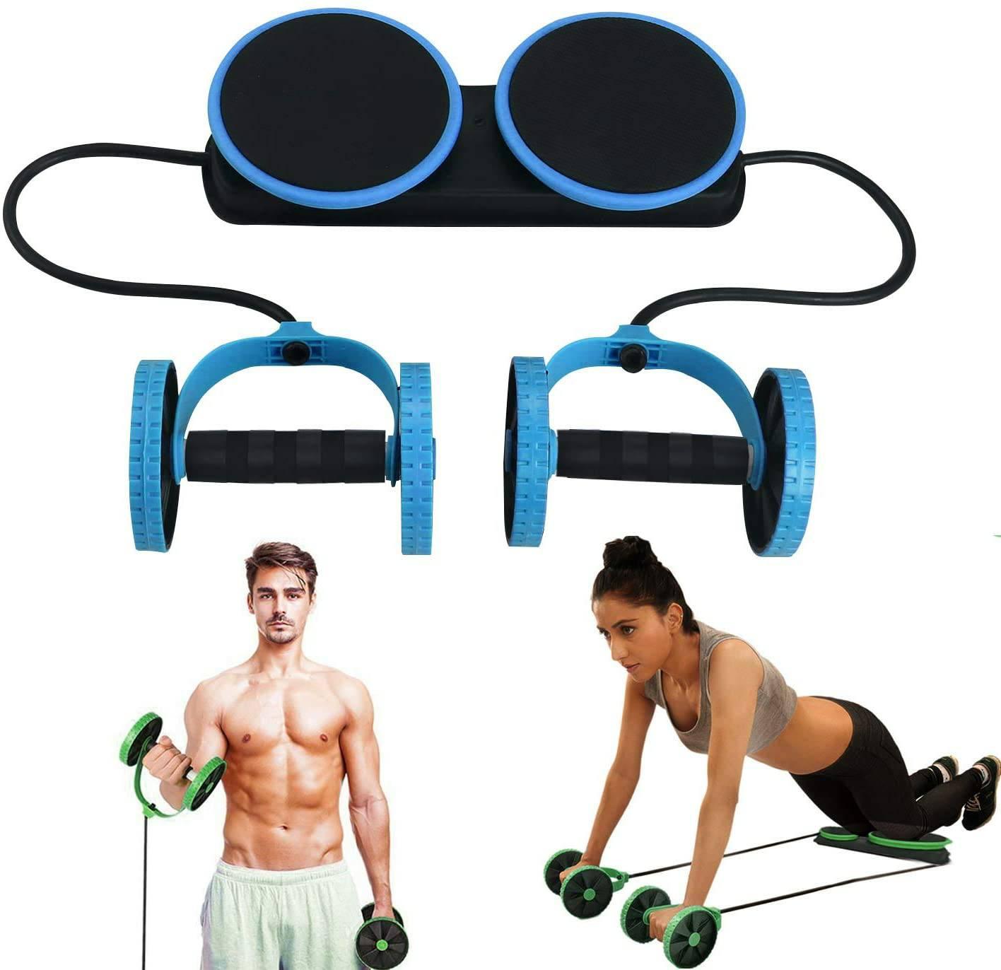 Maquina para abdominales multifuncional  Doble Rueda y gimnasio  Abs Roller Ejercicio físico