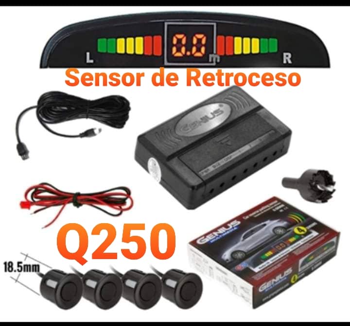 SENSOR DE RETROCESO GENIUS G-SRM06 KIT DE 4 SENSORES PARA PARQUEO NUEVOS
Sensores de Retroceso de pr