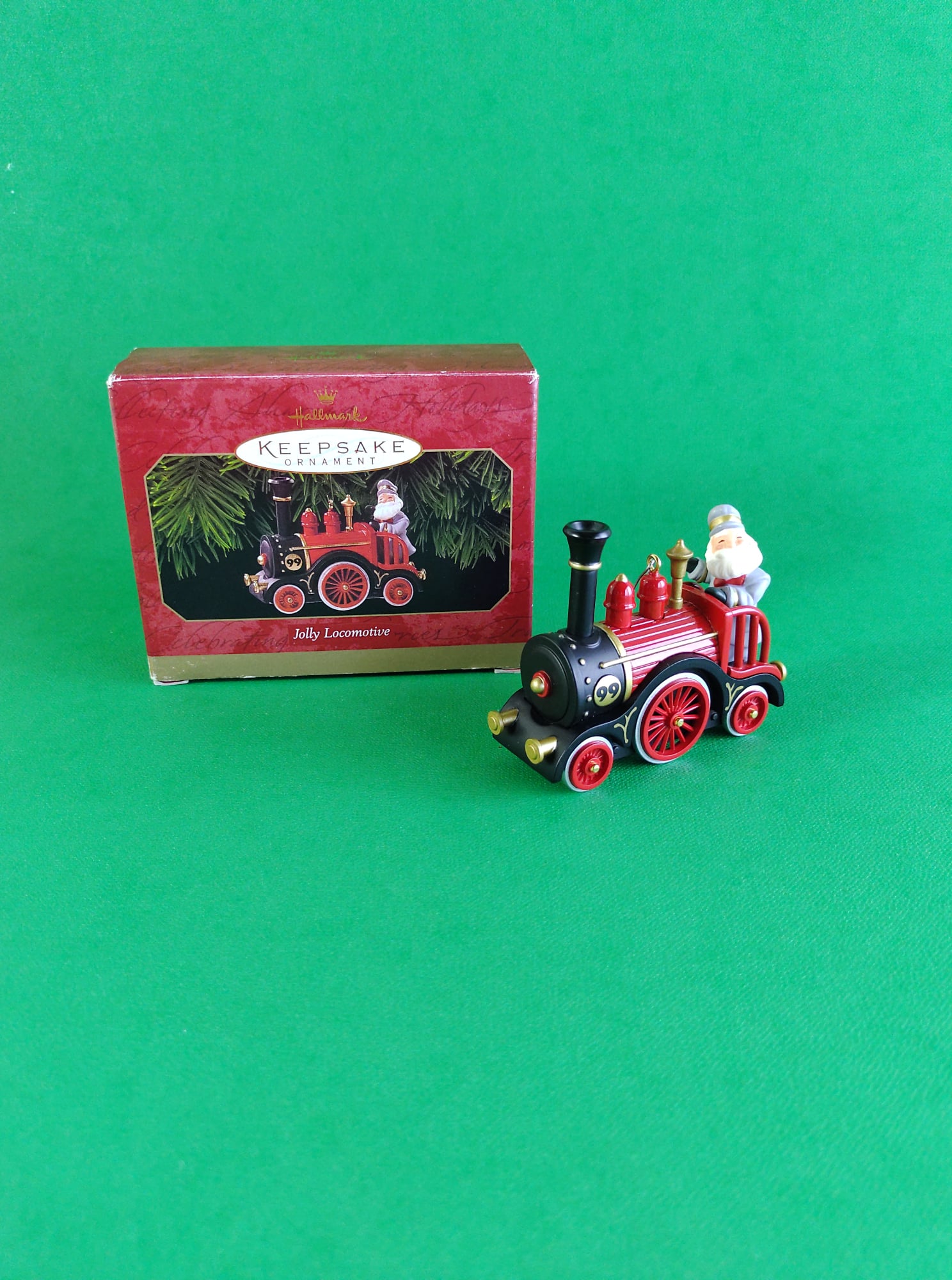Santa Claus, Locomotora,ornamento navideño de locomotora Jolly,  navideño, navidad