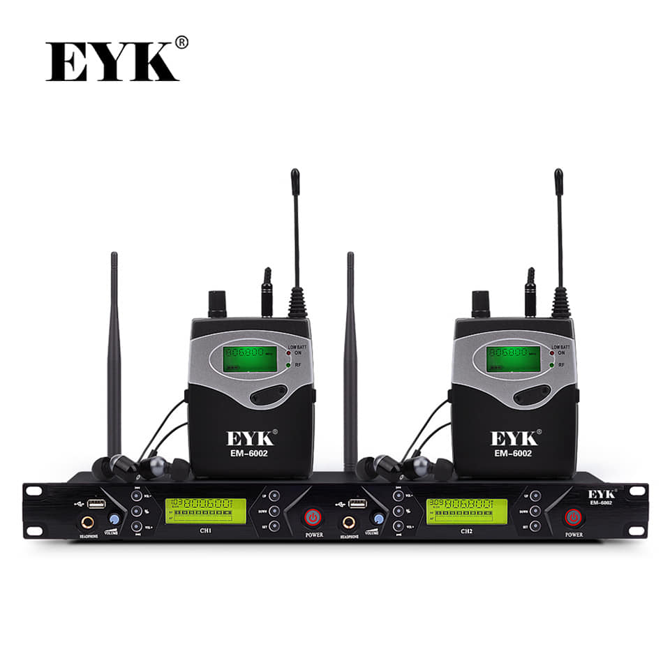Sistema de Monitoreo de oído inalámbrico EYK EM-6002