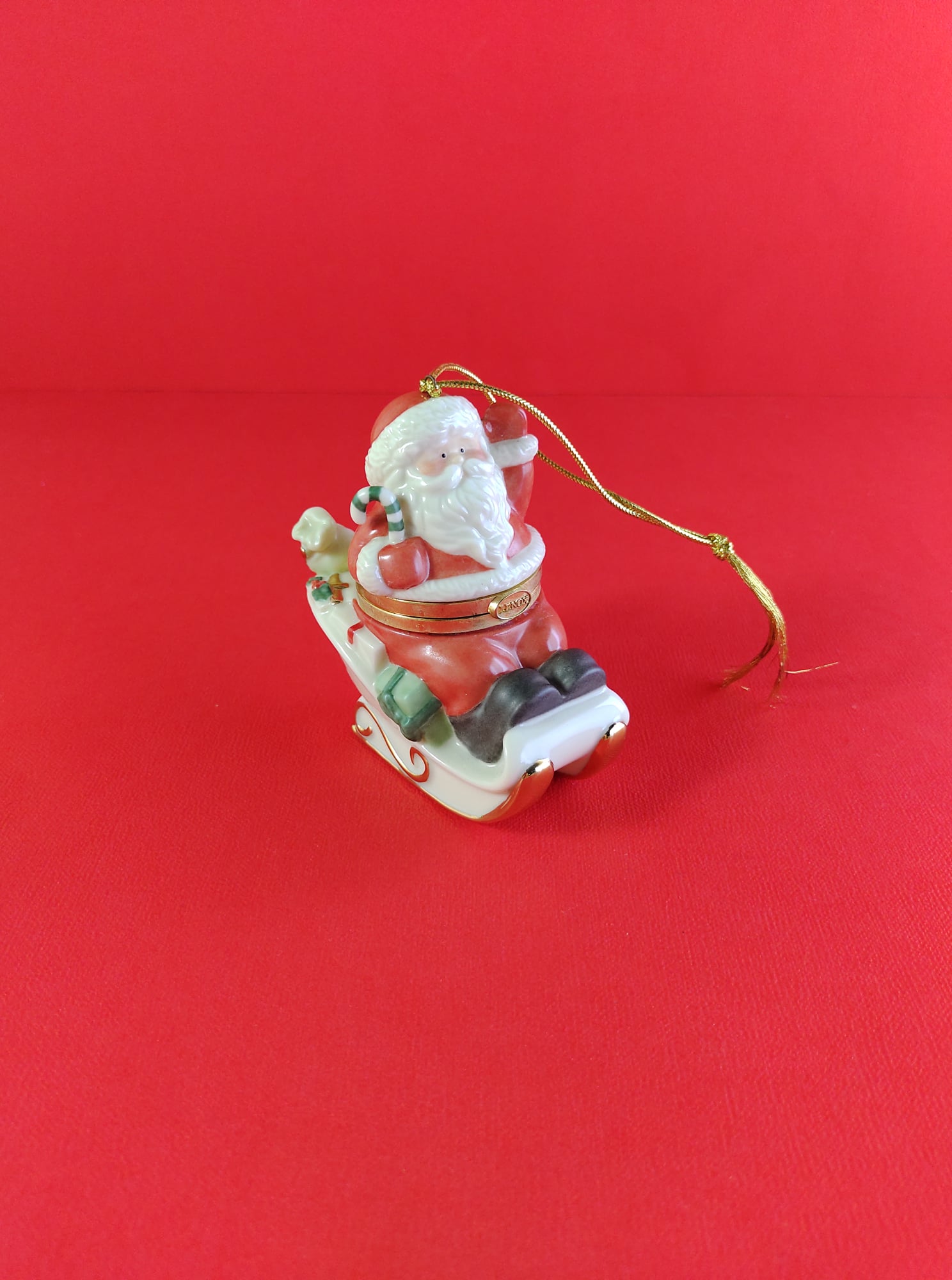 ornamento navideño de Santa Claus, Santa Claus, ornamento vintage tipo Joyero, navidad, navideña