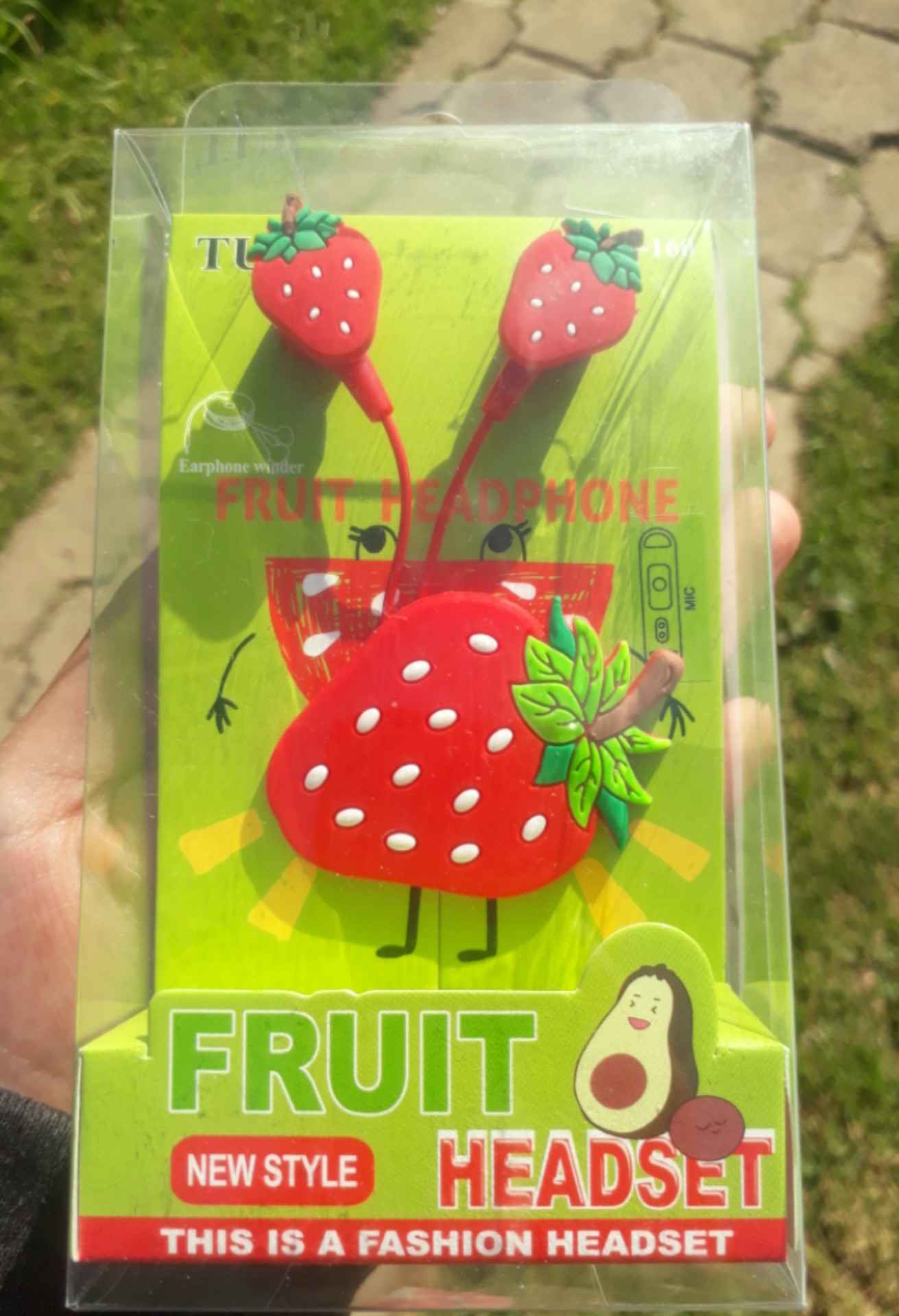 Auriculares en forma de frutas