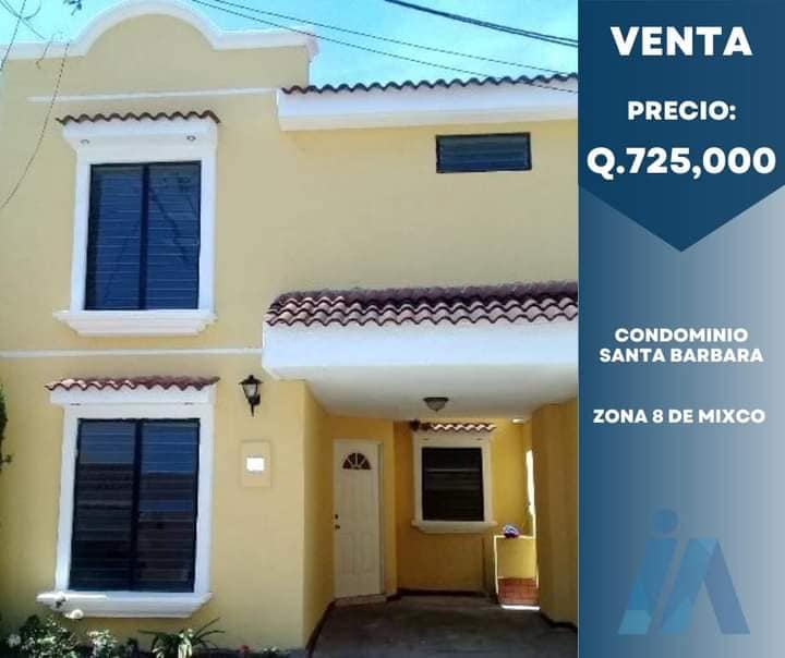 Casa en VENTA – Condominio Santa Bárbara (Zona 8 de Mixco)