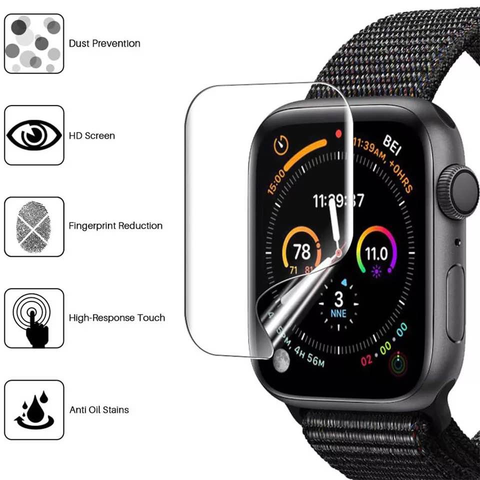Protector de pantalla hidrógel para Apple Watch 38, 40, 41, 42, 44 y 45mm