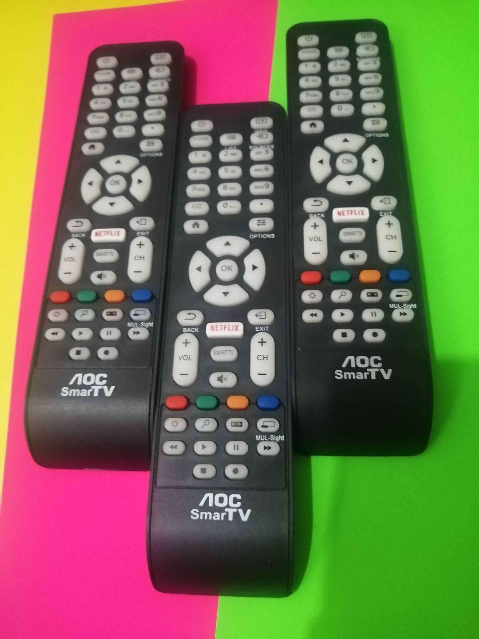 Controles para esmart TV aoc