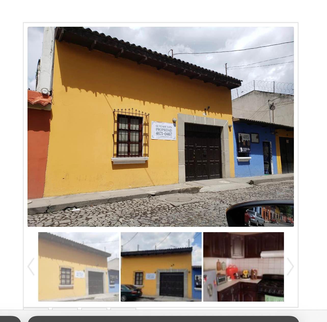 En venta linda casa en Antigua Guatemala