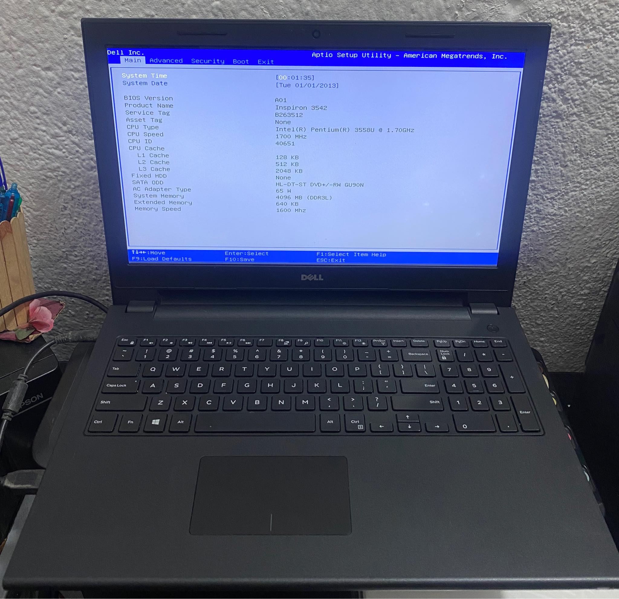 Laptop Dell para repuesto