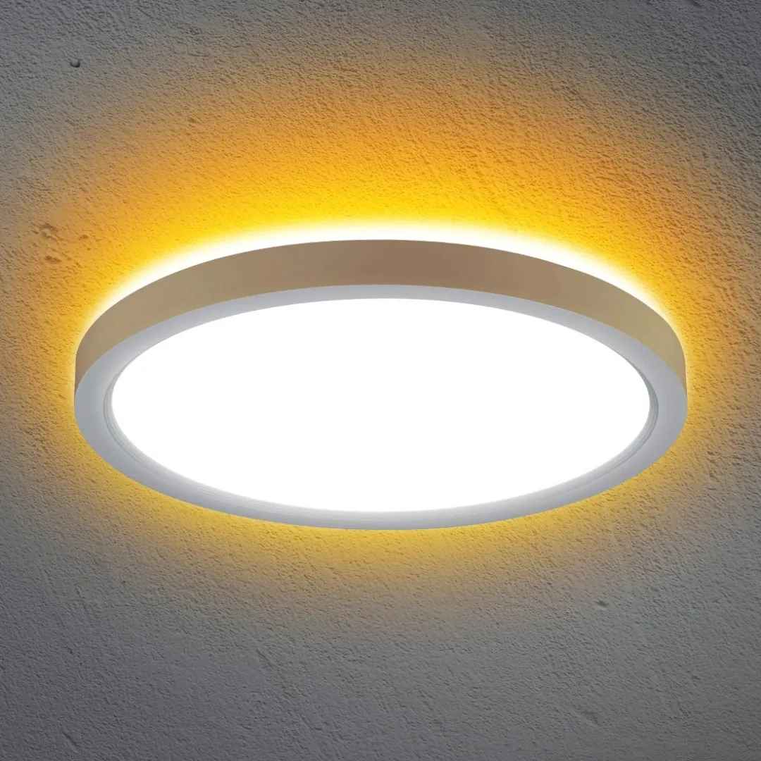 2 Lámparas de techo LED empotrada de 12 pulgadas de 24 W, con luz de noche en la parte de arriba.