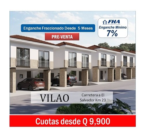 Reserva Casa en VILAO – Carretera a El Salvador Km 23