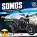 Puede ser una imagen de ‎moto, scooter y ‎texto que dice "‎SOMOS LOS QUE TE ACOMPAÑAN EN TUS AVENTURAS 150Z 0 ه æ 2 1 VISA mastercord Inter Consumo FLEX) PAGOS‎"‎‎