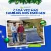 Puede ser una imagen de 2 personas, termotanque y texto que dice "TECNOLOGIA LAR SOLAR CITY CADA VEZ MÁS FAMILIAS NOS ESCOGEN COMPROMETIDOS CON TU SATISFACCIÓN J solarcity.gt"