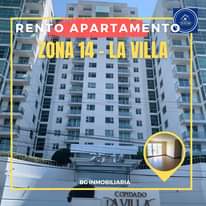 Puede ser una imagen de texto que dice "REN TO APARTAMENTO ZONA 14- LA VILLA BG INMOBILIARIA CONDADO LAVL"