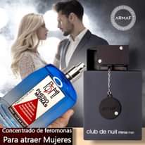 Puede ser una imagen de 2 personas, fragancia y texto que dice "ARMAF OR MEN A-keto PHENOS 6H 0 100ml Androstadienone Oxytocin Androstenol Oxytocin A-keto CLUB Androsterone NUIT Concentrado de feromonas Para atraer Mujeres club de nuit intense man"