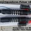 Puede ser una imagen de texto que dice "Amortiguadores Pulsar 180 Complete Solutions Compatibles con Motos Apache I Hero Hunk 150"