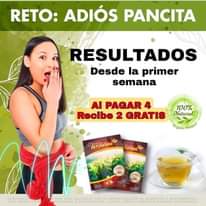 Puede ser una imagen de 1 persona y texto que dice "RETO: ADIÓS PANCITA RESULTADOS Desde la primer semana AI PAGAR Recibe 2 GRATIS 100% Natural. Organic Product TeDivina ivina ESTAS ESTE PRODUCTON HẠN SIDO EVALUADAS ESTINADO DIAGNOSTICAR ALIMENTOS MEDICAMENTOS TRATAR, CURARO PREVENIR NINGUNA ENFERMEDAD"