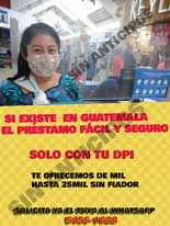 Puede ser una imagen de 2 personas y texto que dice "TE 09 1000N SI EXISTE EN GUATE MALA EL PRESTAMO FÁCILY SEGURO SOLO CON TU DPI TE OFRECEMOS DE MIL HASTA 25MIL SIN FIADOR SOLICITA YA EL TUYO AL WHATSAPP 5456-1638"
