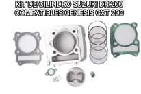 Puede ser una imagen de texto que dice "KIT DE CILINDRO SUZUKI DR 200 COMPATIBLES GENESIS GXT 200"