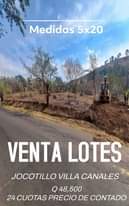 Puede ser una imagen de texto que dice "Medidas 5x20 VENTA LOTES JOCOTILLO VILLA CANALES 48,500 24 CUOTAS PRECIO DE CONTADO"